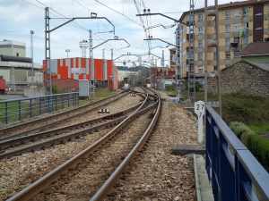Vista de la estación de Trasona Feve